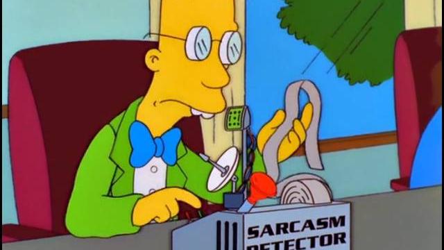 The simpsons - sarcasm detector The simpsons - sarcasm detector