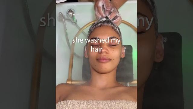 Asmr: i tried this amazing head massage spa! #shorts Asmr: i tried this amazing head massage spa! #shorts