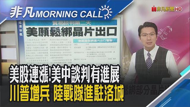 美中貿易談判傳用"晶片換稀土"!特斯拉勁揚5.6% robotaxi估明發表!鐵腕鎮壓升級...川普下令派遣700陸戰隊進駐|主播鄧凱銘|【非凡morning call】20250611|非凡財經新聞 美中貿易談判傳用"晶片換稀土"!特斯拉勁揚5.6% robotaxi估明發表!鐵腕鎮壓升級...川普下令派遣700陸戰隊進駐|主播鄧凱銘|【非凡morning call】20250611|非凡財經新聞