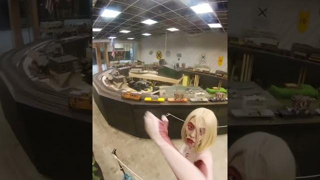 Attack on real life female titan! Attack on real life female titan!