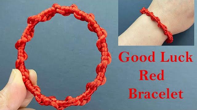 Good luck red cord bracelet | how to make red string kabbalah against evil eye protection bracelet Good luck red cord bracelet | how to make red string kabbalah against evil eye protection bracelet