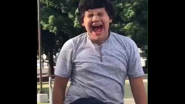 Kid imitates police siren Kid imitates police siren