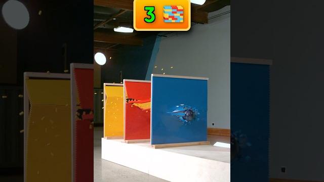 Bowling ball vs lego® wall Bowling ball vs lego® wall