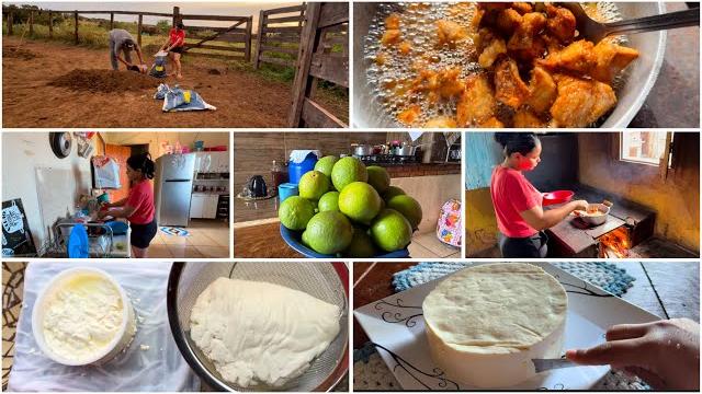 Vlog: a little bit of my morning | simple lunch | fresh cheese | collecting manure and putting it... Vlog: a little bit of my morning | simple lunch | fresh cheese | collecting manure and putting it...