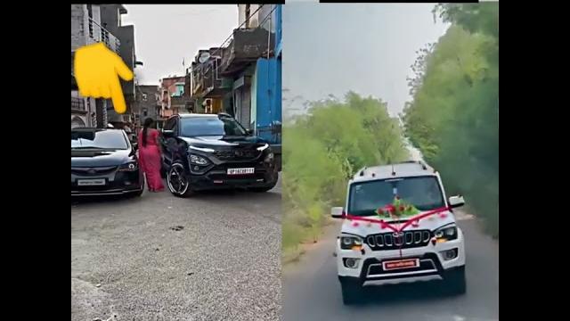 Tata harrier vs mahindra scorpio stunt attitude car status attitude car lovers ️#viral #rells Tata harrier vs mahindra scorpio stunt attitude car status attitude car lovers ️#viral #rells
