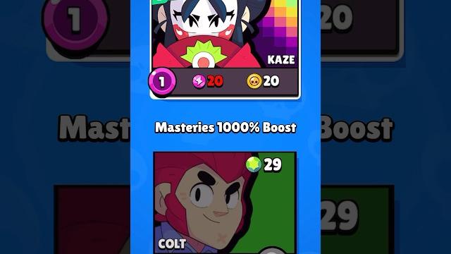 Masteries 2000% boost! #brawlstars Masteries 2000% boost! #brawlstars