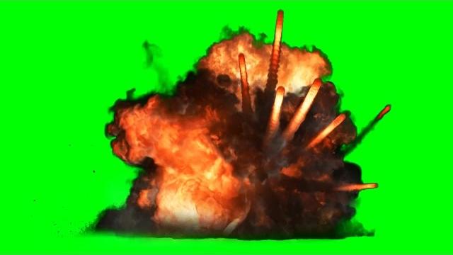 Green screen explosion 1080p Green screen explosion 1080p