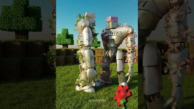 Minecraft rtx: what if ~20 baby golem #shorts Minecraft rtx: what if ~20 baby golem #shorts