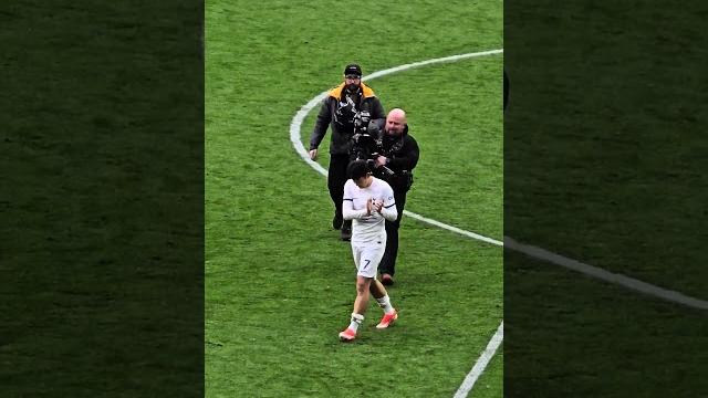 Heung-min son 손흥민 after the game: the spurs captain applauding the fans: tottenham 2-1 luton Heung-min son 손흥민 after the game: the spurs captain applauding the fans: tottenham 2-1 luton