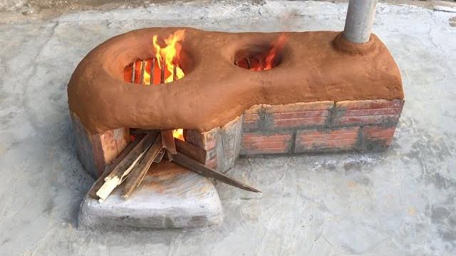 New way to make firewood stove - no smoke - saving firewood New way to make firewood stove - no smoke - saving firewood