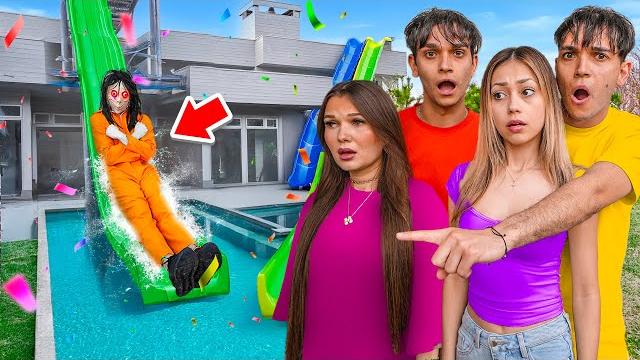 The creepy man ruined our pool party! The creepy man ruined our pool party!