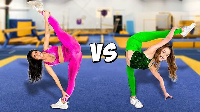 Extreme gymnastics challenge vs anna mcnulty! Extreme gymnastics challenge vs anna mcnulty!