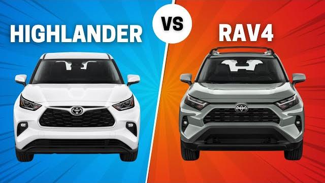 2025 toyota highlander vs. 2025 toyota rav4 2025 toyota highlander vs. 2025 toyota rav4
