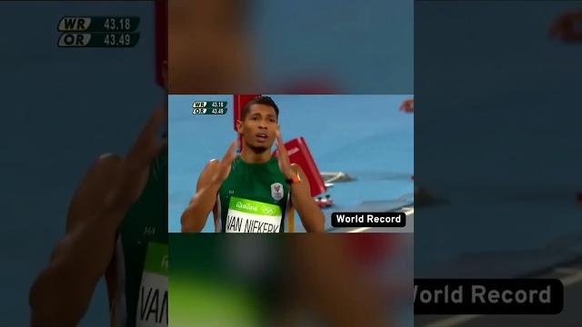 400m world record! - wade van niekerk | the greatest in history #olympics #athletics #worldrecord 400m world record! - wade van niekerk | the greatest in history #olympics #athletics #worldrecord