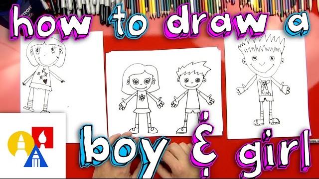 How to draw a boy and a girl How to draw a boy and a girl