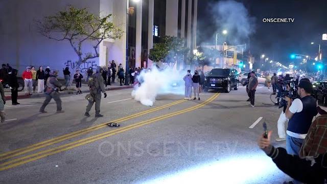 Ice raid protests night 1, los angeles Ice raid protests night 1, los angeles