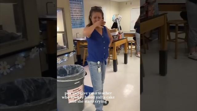 They made their teacher cry on the last day of school They made their teacher cry on the last day of school