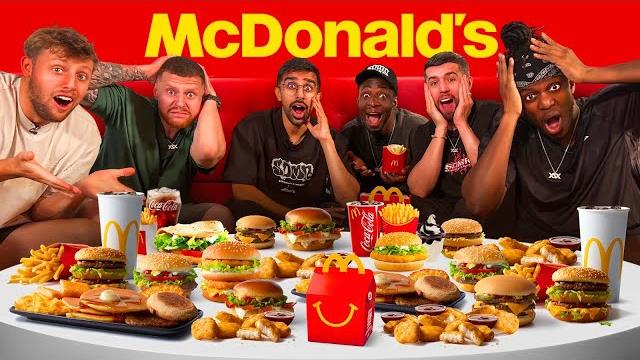 Sidemen eat everything on the mcdonalds menu Sidemen eat everything on the mcdonalds menu