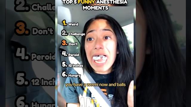 Top 5 funniest anesthesia reactions part 116 #shorts Top 5 funniest anesthesia reactions part 116 #shorts