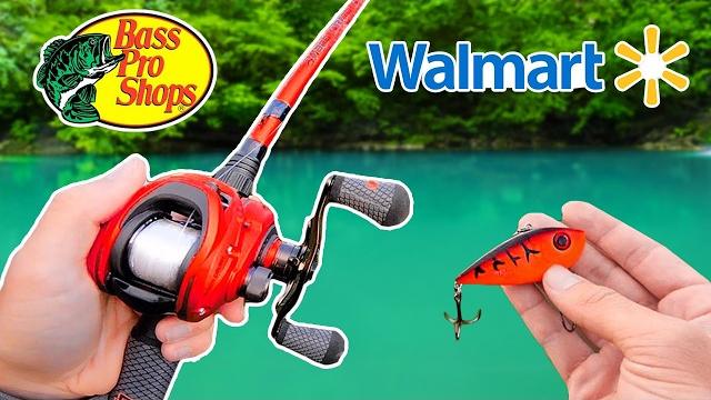 $100 walmart vs bass pro shops budget fishing challenge $100 walmart vs bass pro shops budget fishing challenge