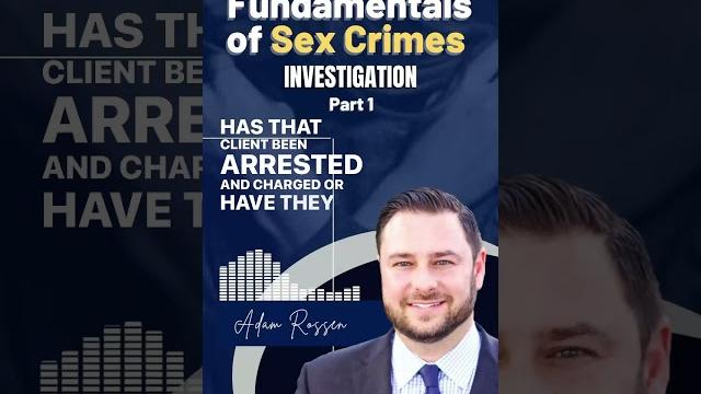 Fundamentals of sex crimes Fundamentals of sex crimes