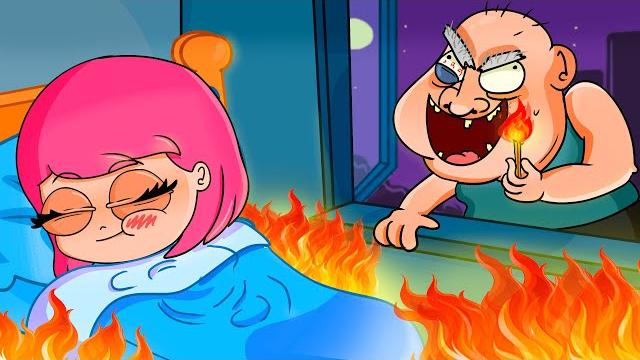 Меня поджёг сумасшедший сосед (анимация) Меня поджёг сумасшедший сосед (анимация)