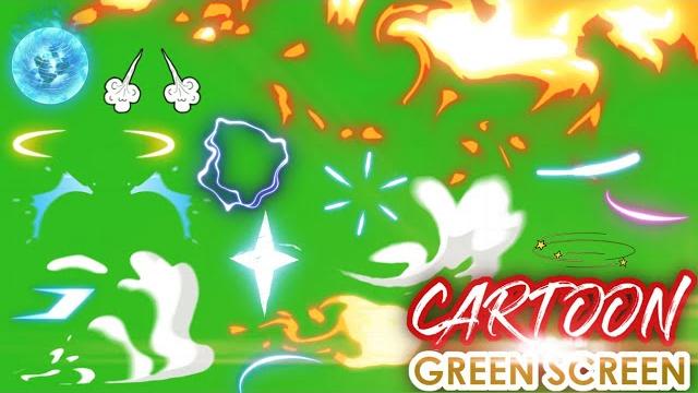Cartoon green screen (4k effects / free download link) Cartoon green screen (4k effects / free download link)