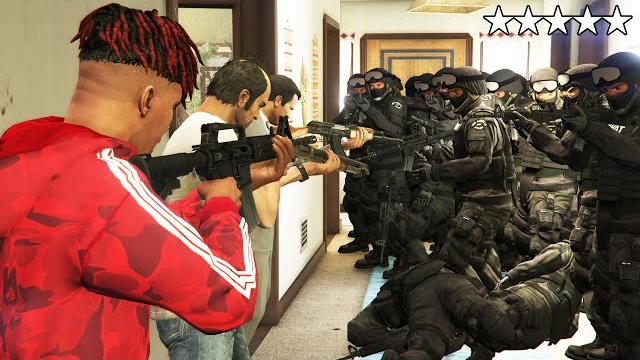 Gta 5 - franklin, michael and trevor five star cop battle in franklin's house! (police chase) Gta 5 - franklin, michael and trevor five star cop battle in franklin's house! (police chase)