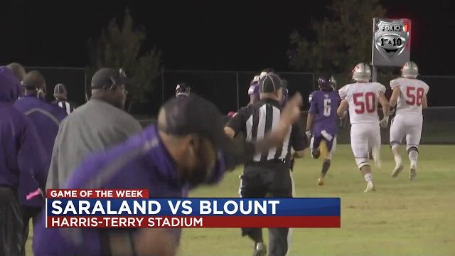 Game of the week: saraland at blount Game of the week: saraland at blount
