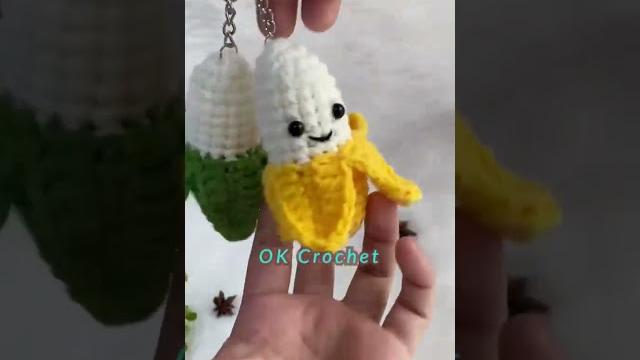 Crochet keychain amigurumi banana a114 Crochet keychain amigurumi banana a114