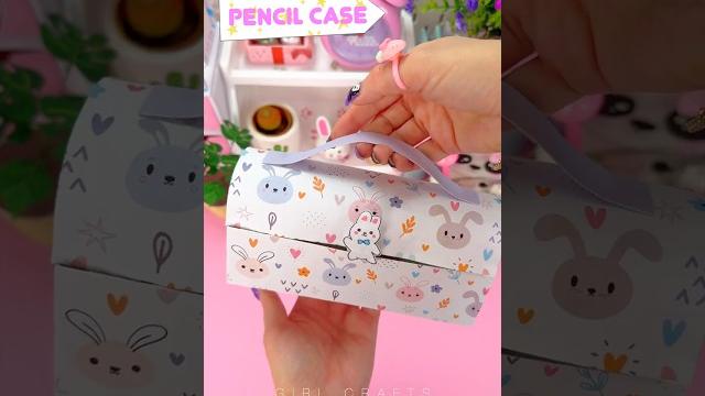 Easy paper craft cute bunny pencil case Easy paper craft cute bunny pencil case