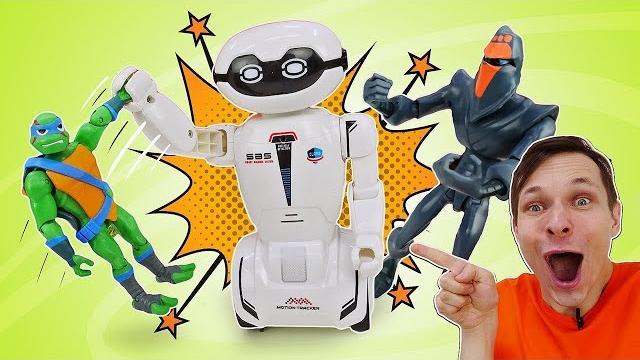 Видео игры для детей - черепашки ниндзя спасают робота! макробот ycoo и крутые игрушки для мальчиков Видео игры для детей - черепашки ниндзя спасают робота! макробот ycoo и крутые игрушки для мальчиков
