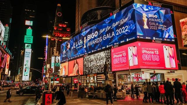Bigo live celebrities of tomorrow - top broadcasters on times square billboards | bigo gala 2022 Bigo live celebrities of tomorrow - top broadcasters on times square billboards | bigo gala 2022
