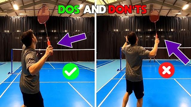 Common beginner badminton mistakes - do and don'ts 2 Common beginner badminton mistakes - do and don'ts 2