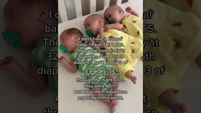 The reality of triplets #shorts #family #babies The reality of triplets #shorts #family #babies