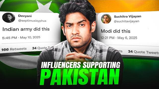 Indian influencers supporting pakistan! Indian influencers supporting pakistan!