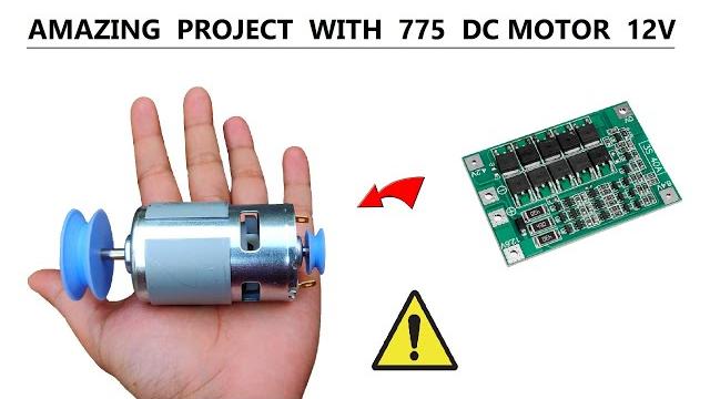 Amazing project with 12v 775 dc motor Amazing project with 12v 775 dc motor