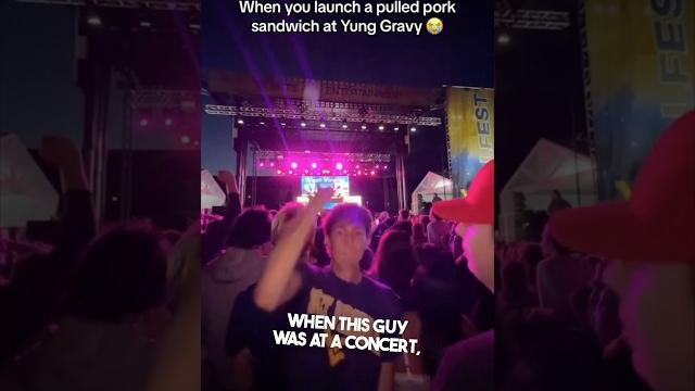 This throw at this concert was elite This throw at this concert was elite