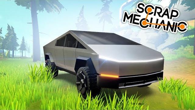Строим: тесла кибер трак на магнитах в scrap mechanic!!! Строим: тесла кибер трак на магнитах в scrap mechanic!!!