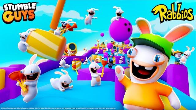 Stumble guys x rabbids trailer Stumble guys x rabbids trailer