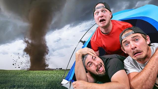 We got chased by a tornado! We got chased by a tornado!
