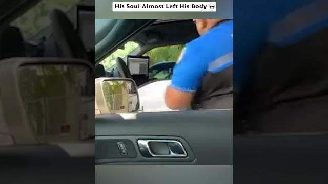 Officer almost wet his pants #shorts #prank Officer almost wet his pants #shorts #prank