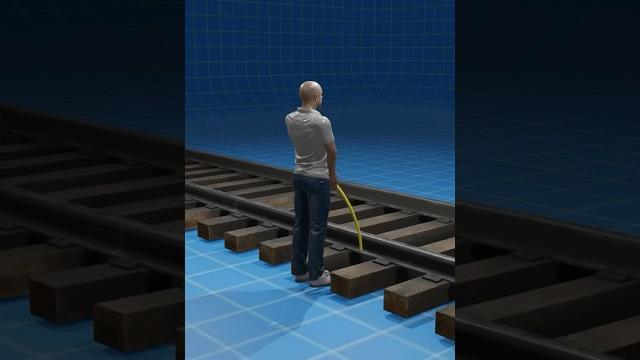 Electrocuted peeing on the rail #shorts Electrocuted peeing on the rail #shorts