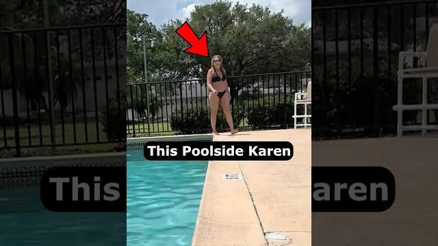 Poolside karen calls the cops over a bikini Poolside karen calls the cops over a bikini