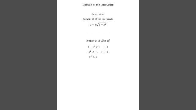 Domain of the unit circle (id: lfqp) Domain of the unit circle (id: lfqp)