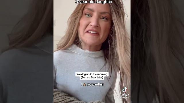 Waking up in the morning (son vs. daughter) Waking up in the morning (son vs. daughter)