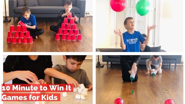 10 minute to win it games for kids - fun family indoor activities - easy at home games for kids 10 minute to win it games for kids - fun family indoor activities - easy at home games for kids