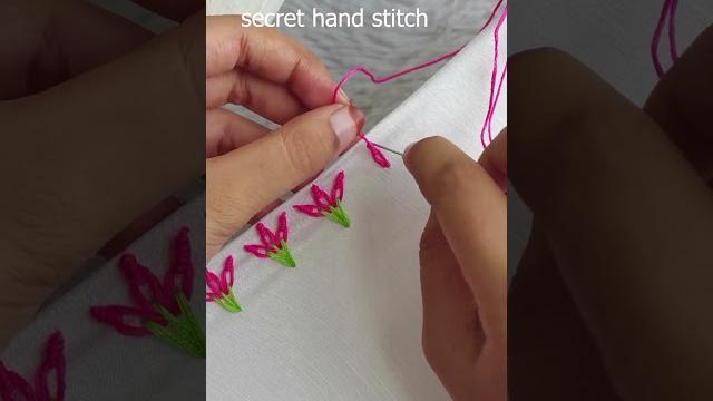 Simple beautiful flower lace #embroidery #shortvideo Simple beautiful flower lace #embroidery #shortvideo