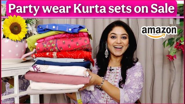 Heavy amazon kurta pant dupatta haul on sale gota patti, embroidered cotton kurti haul with vaishali Heavy amazon kurta pant dupatta haul on sale gota patti, embroidered cotton kurti haul with vaishali