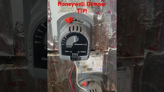A helpful tip when installing a honeywell damper. #hvac #honeywell #damper #tip #howto #hvac A helpful tip when installing a honeywell damper. #hvac #honeywell #damper #tip #howto #hvac